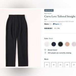 Abercrombie trousers size 27 short